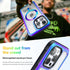 Meifigno Rainbow Series Mag Case for iPhone 15 Pro Max Case 6.7 inch - MagSafe Compatible - Aluminum Alloy Frame - MIL-GRD Drop Protection, Clear ...