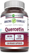 Amazing Formulas Quercetin 500mg 120 Veggie Capsules Supplement - Non-GMO - Gluten Free - Supports Overall Health & Well Being...