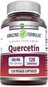 Amazing Formulas Quercetin 500mg 120 Veggie Capsules Supplement - Non-GMO - Gluten Free - Supports Overall Health & Well Being...