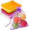 WenTao 100PCS Organza Gift Bags, 4x4.72 Mixed Color Wedding Favor Bags with Drawstring, Premium Candy Jewelry Pouch Party Wrap...