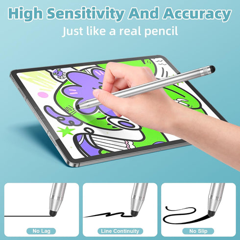 Stylus for Touch Screens, 5-Pack Stylus Pen for iPad High Sensitivity & Precision Capacitive Stylus Compatible with iPhone/iPad/Android/Tablet Mor...