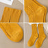 9 Pairs Women Socks Long Knit Turn Cuff Cotton Slouchy Calf socks for Women Girls Ladies...