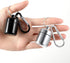 2 Pack Mini Case Keychain Holder Waterproof Metal Organizer Portable Travel Container Pocket Case with Carabiners for Outdoor Camping Travel (Blac...