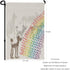 HOSNYE Cats and Dogs Garden Flags Double Sided Yard Flags Rainbow Bridge and Spirits A Pet Funeral Card Garden Flags 12x18 inch for Yard Outdoor D...