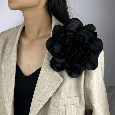 Flower Pins for Clothes, Extra Large Rose Flower Statement Dainty Elegant Brooches Pins for Women Party Prom Clothes Accessories Jewelry Gifts…...