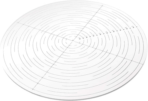 Fulton 10" Round Center Finder Compass Clear Acrylic for Drawing Circles, Lathe Work and Woodturners. Ideal For Locating Center on Logs and Genera...