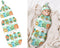 Cartoon Dinosaur Friends Baby Stuff Newborn Swaddle and Hat Set Stretchy Soft Cute Dino Baby Receiving Blanket Gifts for Infant Baby Boy Girl...