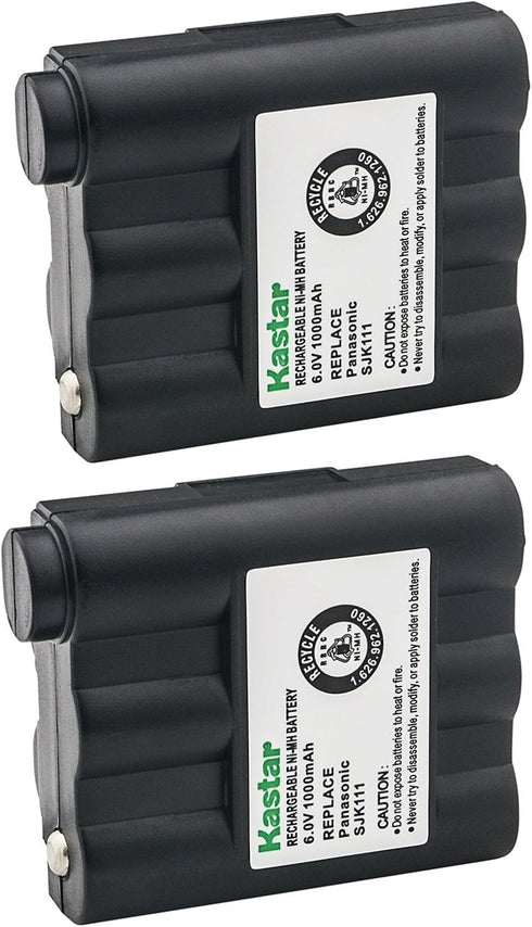 Kastar 2-Pack Replacement Battery for Midland BATT5R / AVP7 / FRS-005 / LXT210 / GXT-300 / GXT-325 / GXT-550 / GXT-555 / GXT-700 / GXT-710 / GXT72...