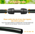 Drip Irrigation Fittings for 1/2 inch Tubing (0.60"-0.63" OD), 12 Pieces Barbed Coupling Drip Parts Locked Coupler Connectors, Drip Line Nuts Conn...
