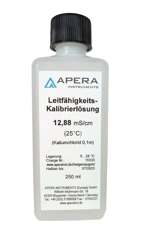 Apera Instruments 12.88 mS/cm (12880µS/cm) Conductivity Standard Calibration Solution, 16 oz. (AI1131)...