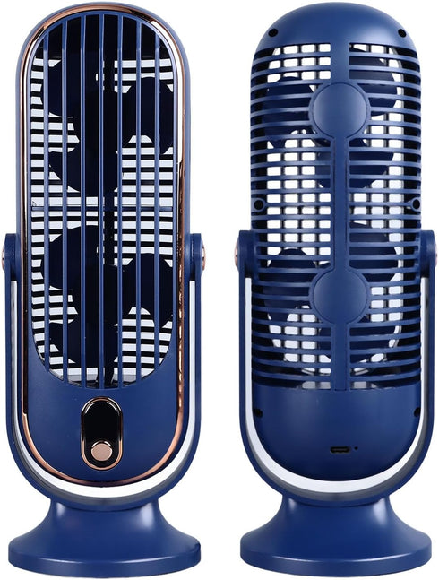 Haofy Table Tower Fan,USB Plug In, Quiet Motor Fan for Bedrooms, Offices (Blue)...