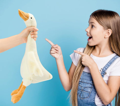 19.7" Swan Stuffed Animal, Soft Smooth Goose Plush Stuff Toy Gifts for Child Boys Girls (White)...