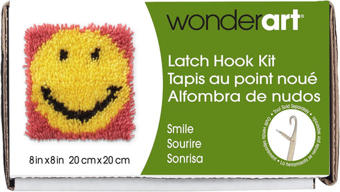 Wonderart Smile Latch Hook Kit, 8" X 8"...