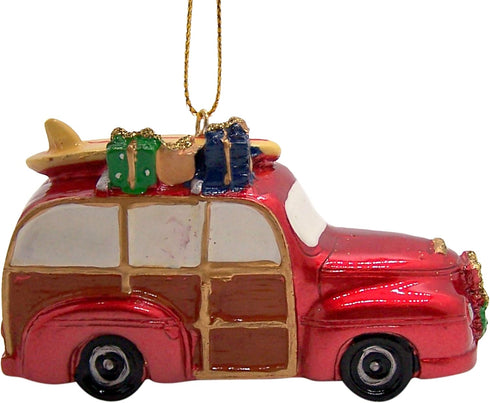 Wowser Beach Cruisin' Santa Christmas Ornament, Festive Holiday Beach Décor, 3 1/2 Inches...