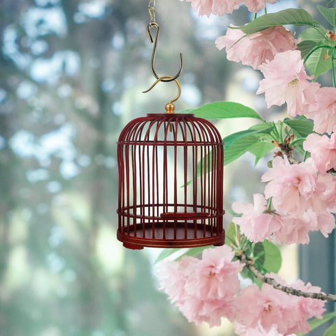PRETYZOOM Pet Cage Garden Insert Shelter Hanging Cage Wood Cage Hamster Habitat Firefly Cage Cage Pets Supplies Vintage Bird Cage Hanging Cage Con...