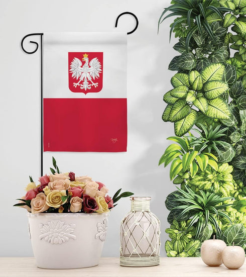 Breeze Decor Poland Garden Flag Regional Nation International World Country Particular Area House Decoration Banner Small Yard Gift Double-Sided, ...