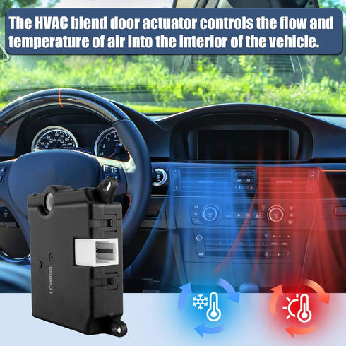 LCWRGS Rear Blend Door Actuator for Ford Expedition 2002-2017, Ford Explorer 2002-2010, Lincoln/Mercury, Temperature Control Air Door Actuator, 60...