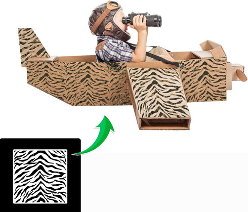 9 Pieces Camo Stencils for Spray Paint, Camouflage Pattern Stencils Templates Reusable Digital Camo Paint Stencils for Boat DIY Crafts Spray Paint...