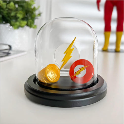 Plymor 3" x 3" Glass Display Dome Cloche (Black MDF Wood Base)...