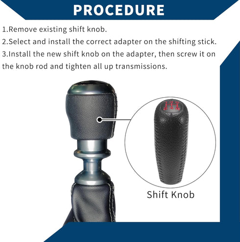 5 Speed Manual Gear Shift Knob for Acura Integra 1994-2001 / Front Automotive Gearbox Stick Shifter Lever Knob Durable Faux Leather / 1 Pcs Black ...