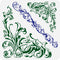 FINGERINSPIRE Ornate Corners Stencils 11.8x11.8 inch Corner Art Damask Border Painting Stencil Plastic Flowers Vine Patterns Stencil Reusable DIY ...