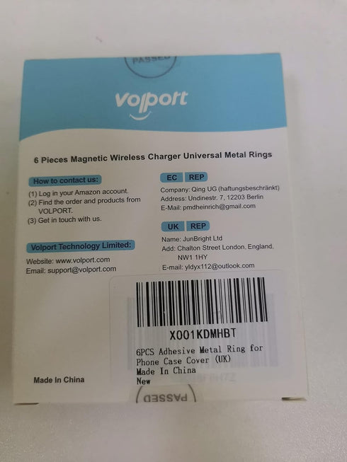 6PCS 3M Adhesive Metal Ring for Phone Case Cover, Thin Mag Safe Sticker Metallic Plate for iPhone15 14 13 Pro Max Mini Sticky Round Piece for MagS...