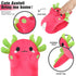 PEACH CAT Long Dragon Fruit Axolotl Stuffed Animal Kawaii Pitaya Axolotl Plush Pillow Toy for Girls and Boys 19.6"...