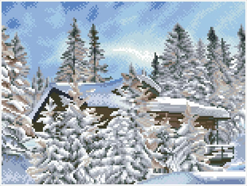 DIAMOND DOTZ ® - Alpine Retreat, Full Drill, Square Dotz, Square Diamond Painting Kits, Square Drill Diamond Painting, Diamond Painting Square Dri...