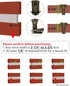 NACETURE Brick Hook Clips (8Pack) - Require More Than 1/8” Brick Wall Cement Gap., Fits 2-1/4 to 2-2/5 Inch Bricks Size...