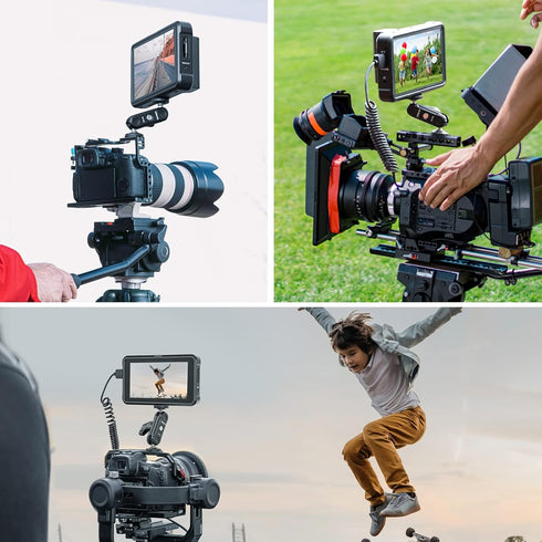 ULANZI Magic Arm with Double Ballhead 1/4" Screw, Compatible with Universal Monitor Mount for Camera, Video Shooting Photography Accessories Micro...