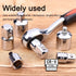 6 Piece Socket Adapter and Reducer Set, 1/4", 3/8", 1/2" Chrome Vanadium Steel Ratchet/Socket Extension/Conversion Kit for Automotive Maintenance...
