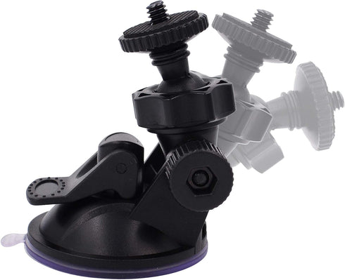 CH01A 1/4" 1/8" Thread Camera Suction Mount Tripod Holder in Dash Cam Mount Holder - Screw Tripod Windshield Holder Fits Sony/Ricoh/HP/GoPro/Oculu...