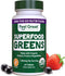 Feel Great Vitamins Super Greens Tablets | Organic Greens, Fruits and Veggies Supplement | Fruit and Veggie Supplement with Kale, Spinach Extract,...