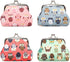 Oyachic 4Pcs Cute Owl Coin Purse Buckle Change Pouch Small PU Leather Wallet Kiss Lock Clasp Clutch Animal Bag Vintage Car Key Holder for Girls Wo...