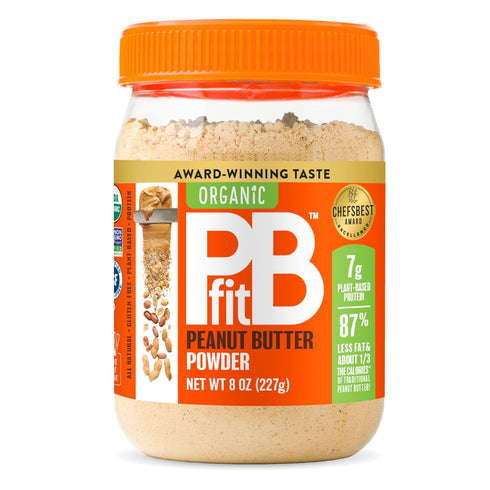 PBfit All-Natural Organic Peanut Butter Powder, Powdered Peanut Spread from Real Roasted Pressed Peanuts, 7g of Protein, 8 Ounce (Pack of 1)...
