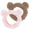 WHAVEL 2PCS Spa Headband Cute Headband for Washing Face, Bear Ears Makeup Headband Kawaii Skincare Headbands Face Wash Headband Soft Facial Hair B...
