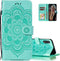for Samsung Galaxy A01 Case Flip Premium Wallet Phone Case PU Leather Mandala Embossed Shockproof Cover with Kickstand Card Holder Cover for Samsu...