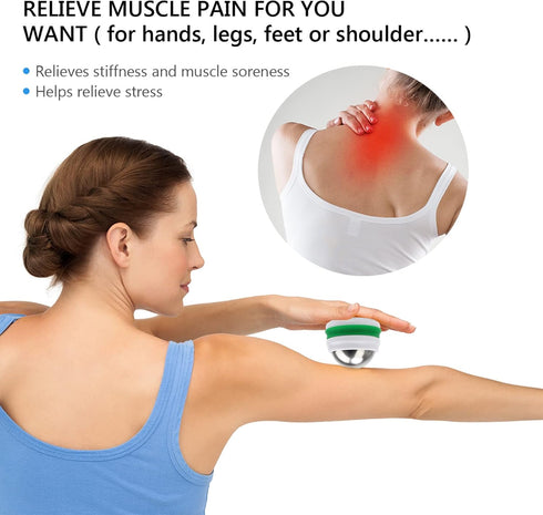 AHIER Cold Massage Roller Ball, Cold Therapy Relief, Free Rolling Removable Gel Ball Deep Tissue Massage Pain Relief, Great Tool for Back/Neck Pai...