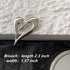 Brooch Pins Heart Silver Cute Lapel Hijab Brooches for Women Fashion Jewelry Gift...