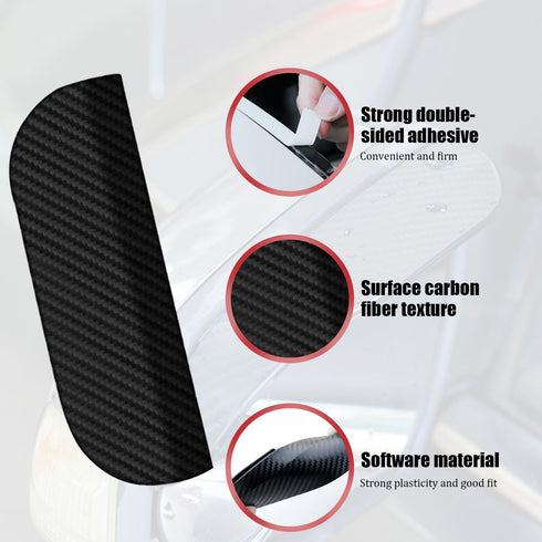 2PCS Rear View Mirror Visor,Carbon Fiber Mirror Rain Visor,Universal Car Rear View Mirror Rain Cover,Snap on Rain Eyebrow,Car Exterior Accessories...