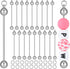 Hicarer 20 Pcs Beadable Keychain Bars Blanks Bulk Key Chain Making Supplies Beadable Metal Links for Jewelry Making Keychain Bars Accessories for ...