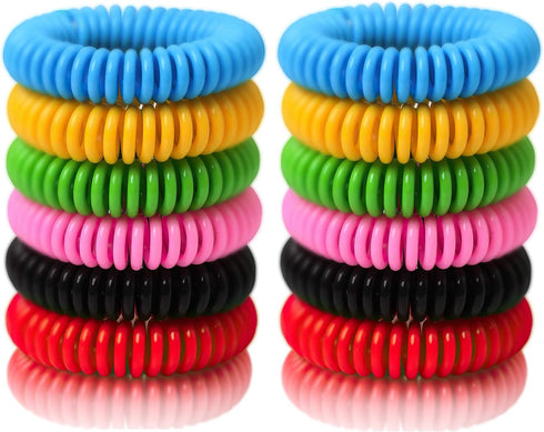 Mosquito Bracelets, 18 Pack Individually Wrapped Mosquito Bands for Adult Kids, DEET Free, Natural and Waterproof Wristband...