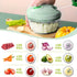 Vegetable Chopper Manual Food Processor, Veggie Chopper Cutter for Salad Garlic Nut Onion...