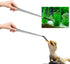 2 Pcs Extra Long Stainless Steel Reptile Feeding Tongs with Rubber Tip Bearded Dragon Aquarium Straight and Curved Long Tweezer Terrarium Feeder T...