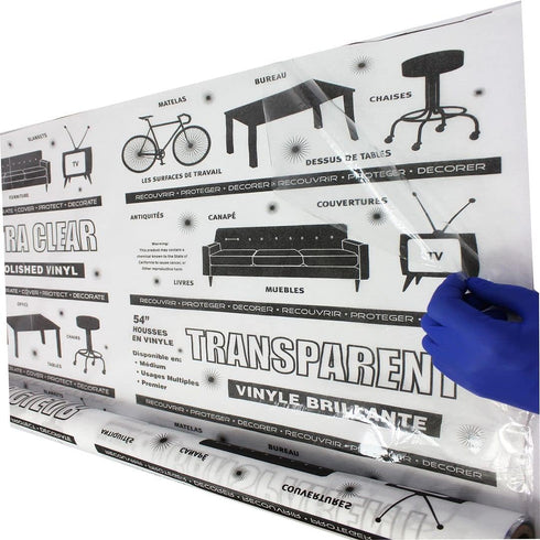 Mybecca Clear Marine Vinyl Gauge 8 54-Inch Wide- Sold Folded by Separate Yard...
