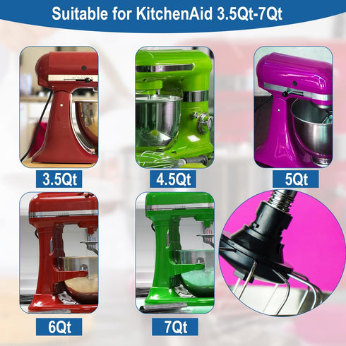 2pcs Stand Mixer Spring and 2pcs Washer Compatible with Kitchenaid Stand Mixer, Stainless Steel Stand Mixer Accessories Parts Replacement Kit, Eas...