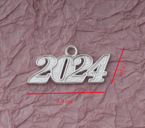 Ruwado 10 Pcs 2024 Jewelry Making Kits Large Number Year Signet for Jewelry Making Necklace Bracelets Keychain Earring Graduation Cap Christmas Gi...
