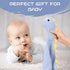 Organic Cotton Lovey Dinosaur Security Blanket 21 x 15” Soft Breathable Muslin Fabric for Baby Boy Comfortable Sleep for Newborns Toddlers (Blue)...