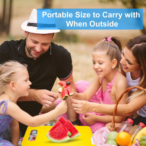 Flexible Cutting Board BPA Free 4 Colored Plastic Cutting Board Mat Set, Dishwasher Safe, 11.4 IN x 7.5 IN, 2mm Thickness...