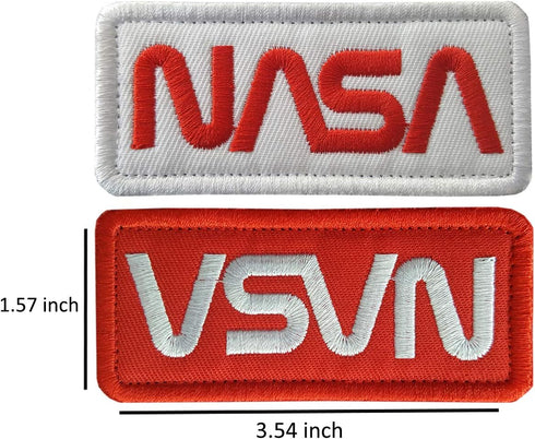 Lightbird NASA Patches 6 Pieces,Embroidered Iron. On/Sew On Space Patches,US Flag Patch (Iron on/Heat Transfer Backing) 1...